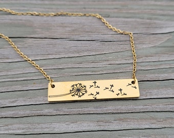 Dandelion Necklace. CHOOSE YOUR COLOR. Gift For Mom, Anniversary Gift, Birthday, Christmas. Dangling Earrings, Dandelion Flower Earrings