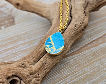 Turquoise Necklace. Anniversary Gift, Birthday Gift, Gift For Mom, Christmas Gift. Gift For Her