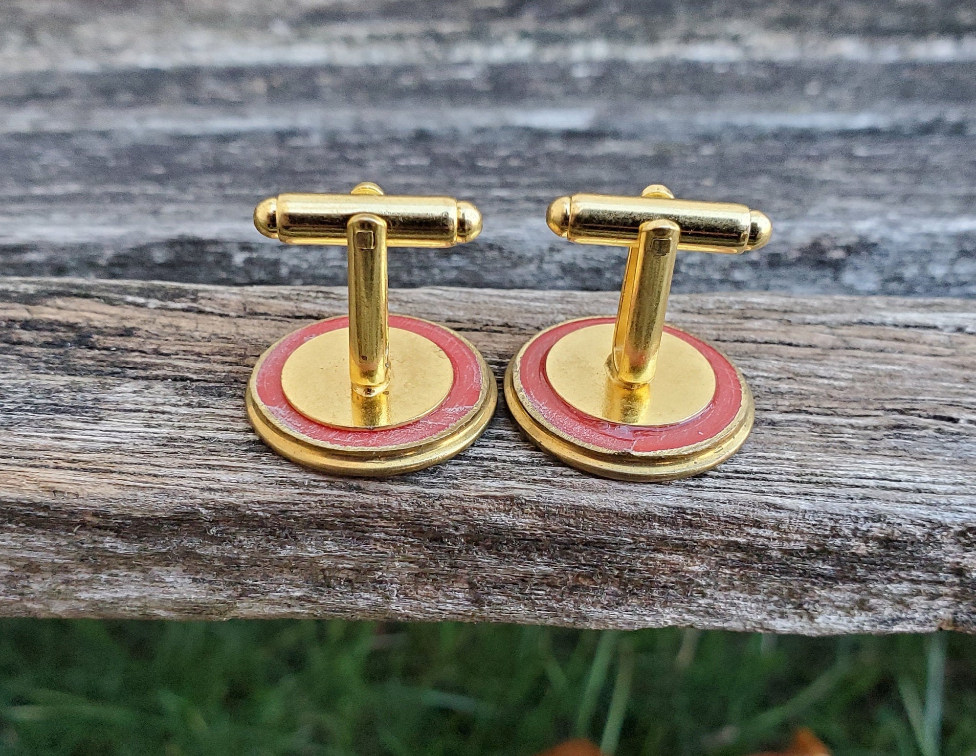 Boutons De Manchette Edelmanchet - Décoration Carabine à Balles En Or Et Argent - Neuf Avec étiquettes