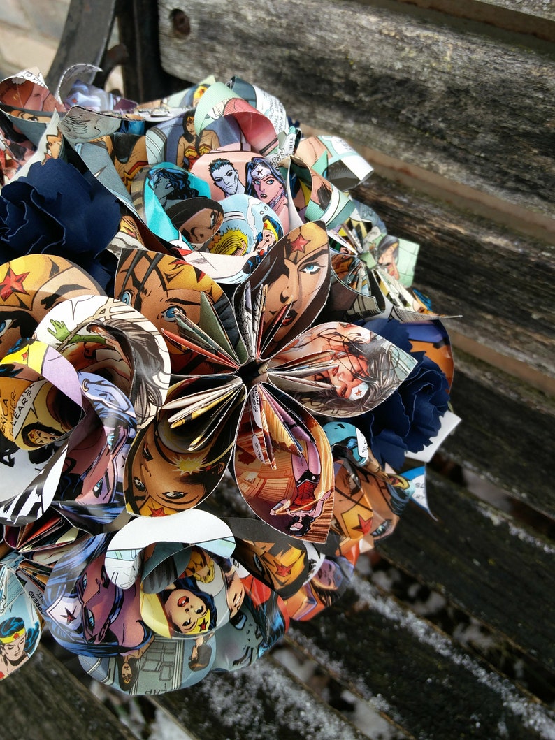Custom COMIC BOOK Paper Flower Wedding Bouquets. Bride Etsy
