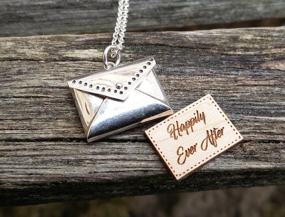 Etsy on sale envelope necklace