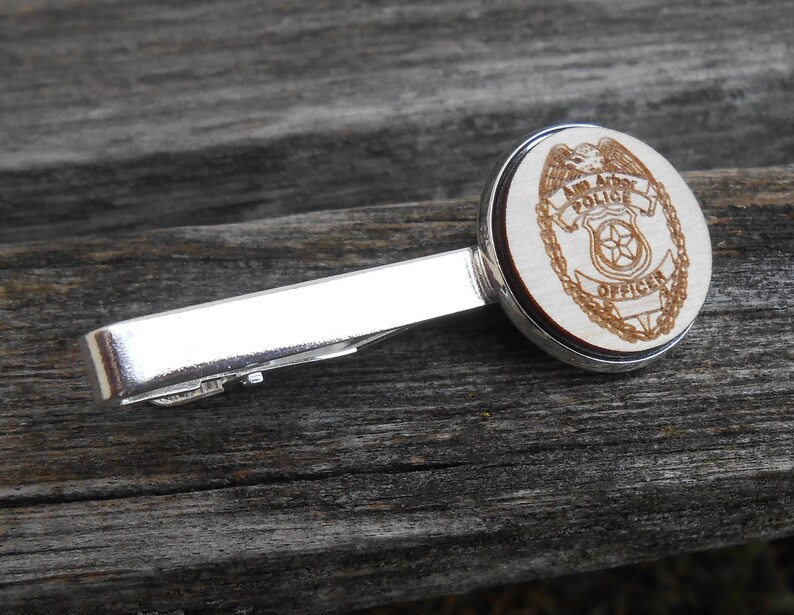Police Tie Clip. CHOOSE CITY or STATE Laser Engraved. Etsy