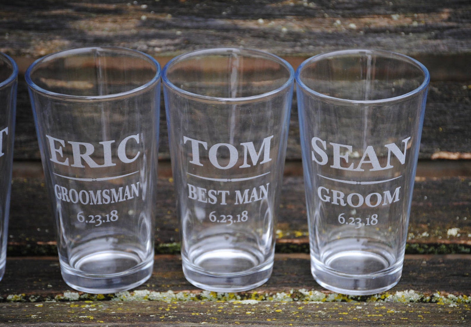 Buck And Doe Personalized Wedding Engagement Champagne Glass Gift