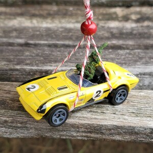 Car & Tree Ornament. Corvette Ornament. Perfect Gift. Unique, Christmas, Holiday, Anniversary. Kids. Model, Miniature