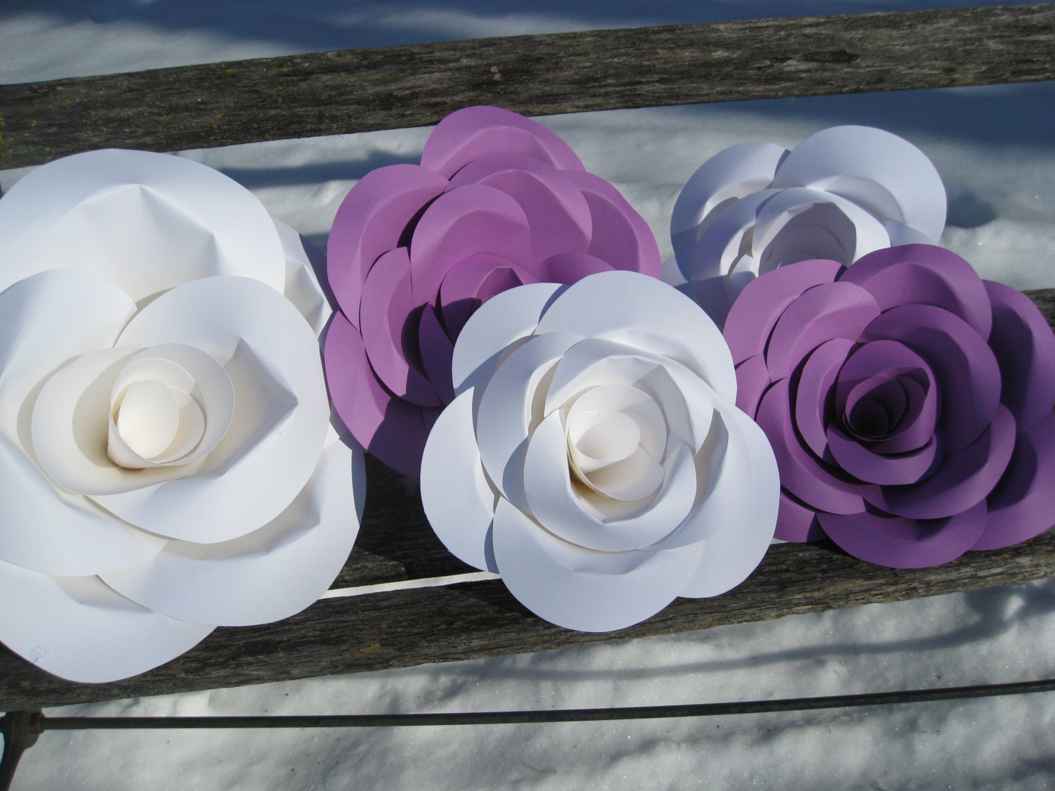 HUGE Paper Roses Wedding Decoration. You CHOOSE The COLORS. Etsy