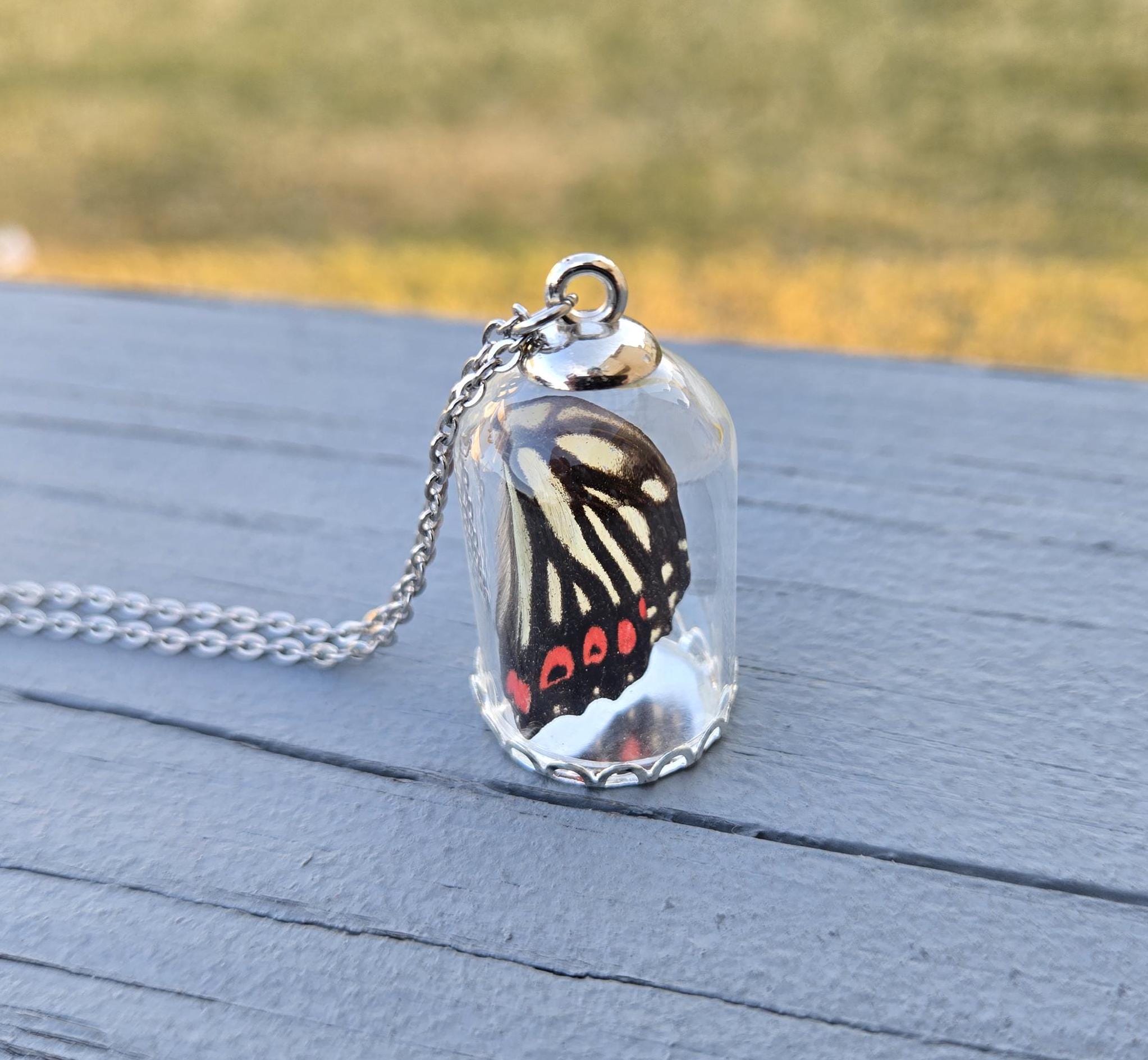 Collana con Farfalla e Madreperla in Argento Sterling - Jewelry