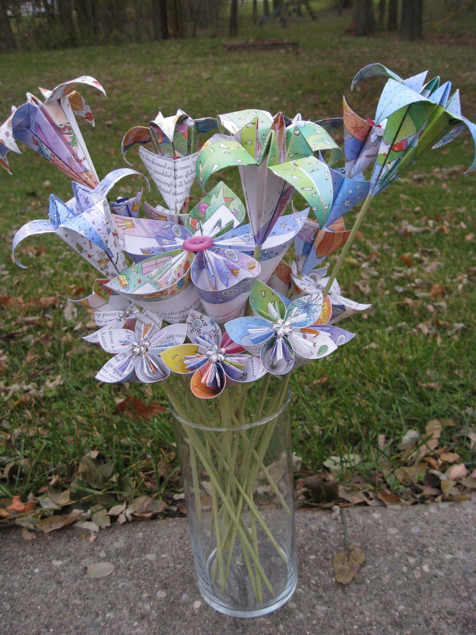 NUTCRACKER Paper Flower Bouquet in Pastels. Christmas Etsy