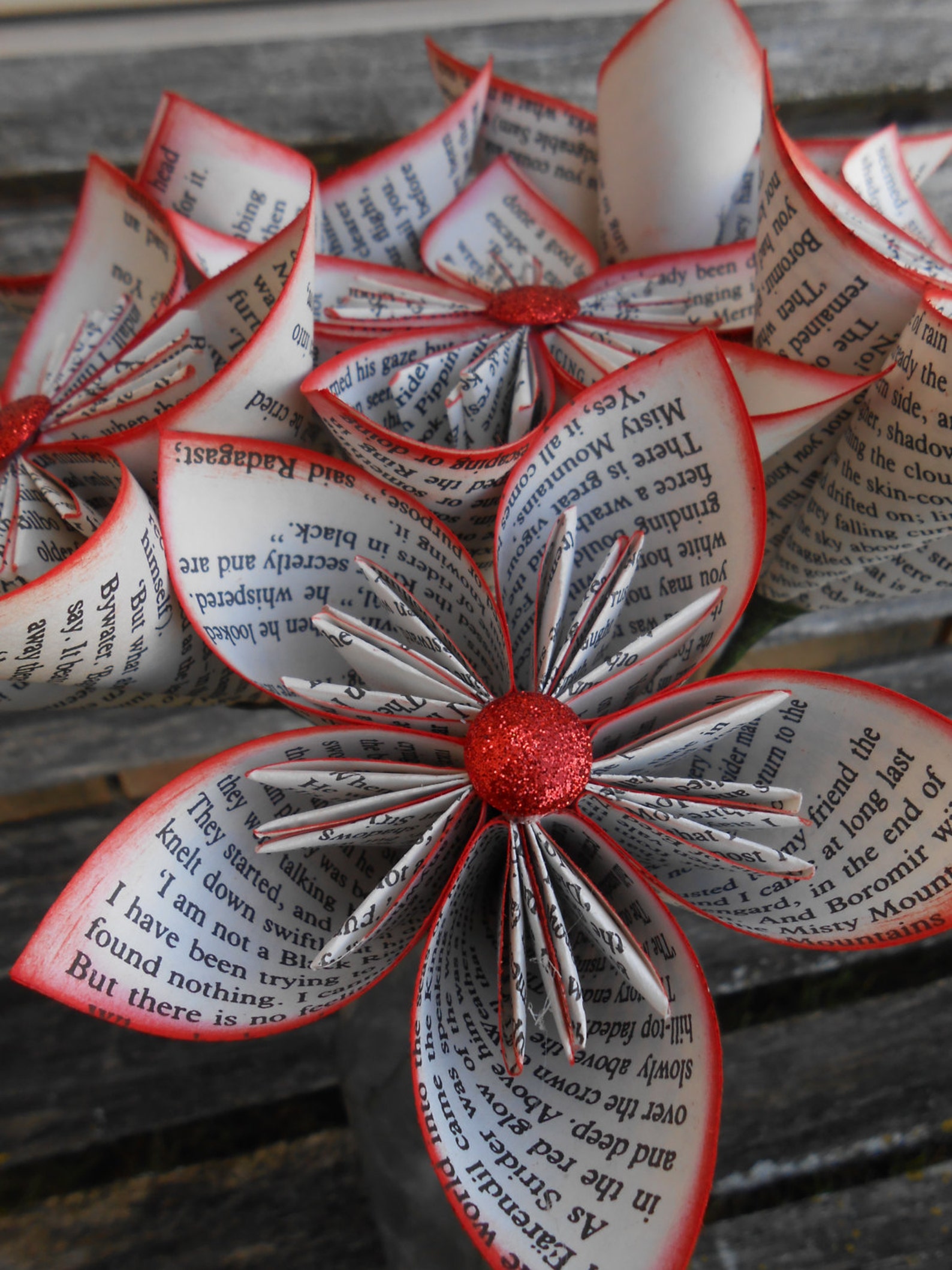 Book Paper Flower Bouquet. CHOOSE Your BOOK & COLORS. First Etsy