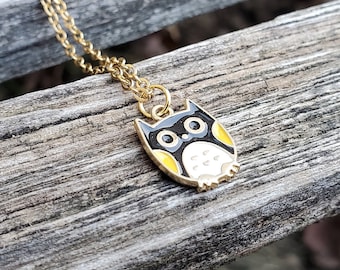 Owl Necklace. Gifts For Her, Bridesmaid, Mom, Anniversary Gift. Birthday. Bird Necklace