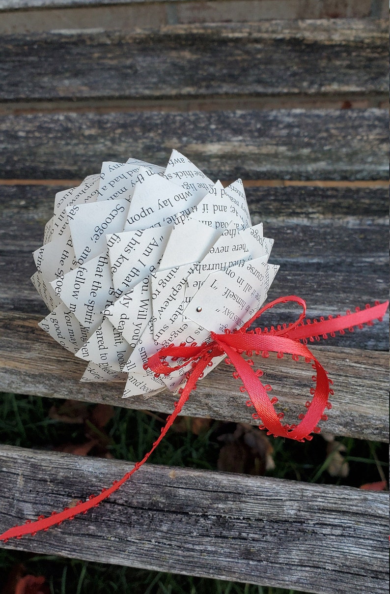 Vintage Christmas Carol Book Ornament. Decoration Christmas Etsy