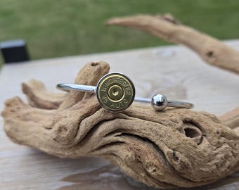 45 Auto Bullet Cuff Bracelet. Gifts For Women, Gifts For Her, Christmas, Anniversary, Birthday, Rifle, Gun, Bullet Slices, Bullet Bracelet
