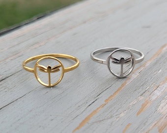 Dragonfly Ring. CHOOSE SIZE & COLOR. Gift For Birthday, Christmas, Gifts For Her. Gifts For Women, Mom, Anniversary Gift