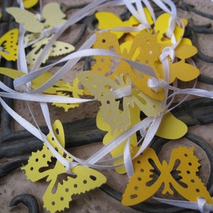 15 Foot Butterfly Garland. CHOOSE YOUR COLORS. Wedding, Shower, Decoration. Custom Orders Welcome.
