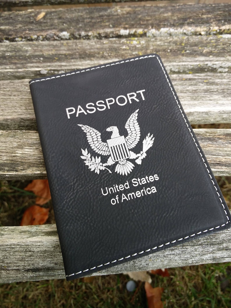 Customized Passport Cover. Leather Laser Engraved. Travel Etsy