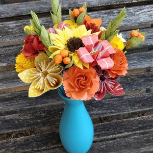 Custom Paper Bouquet. Paper Flowers. Perfect for First Anniversary, Weddings, Birthdays. Unique Gift.