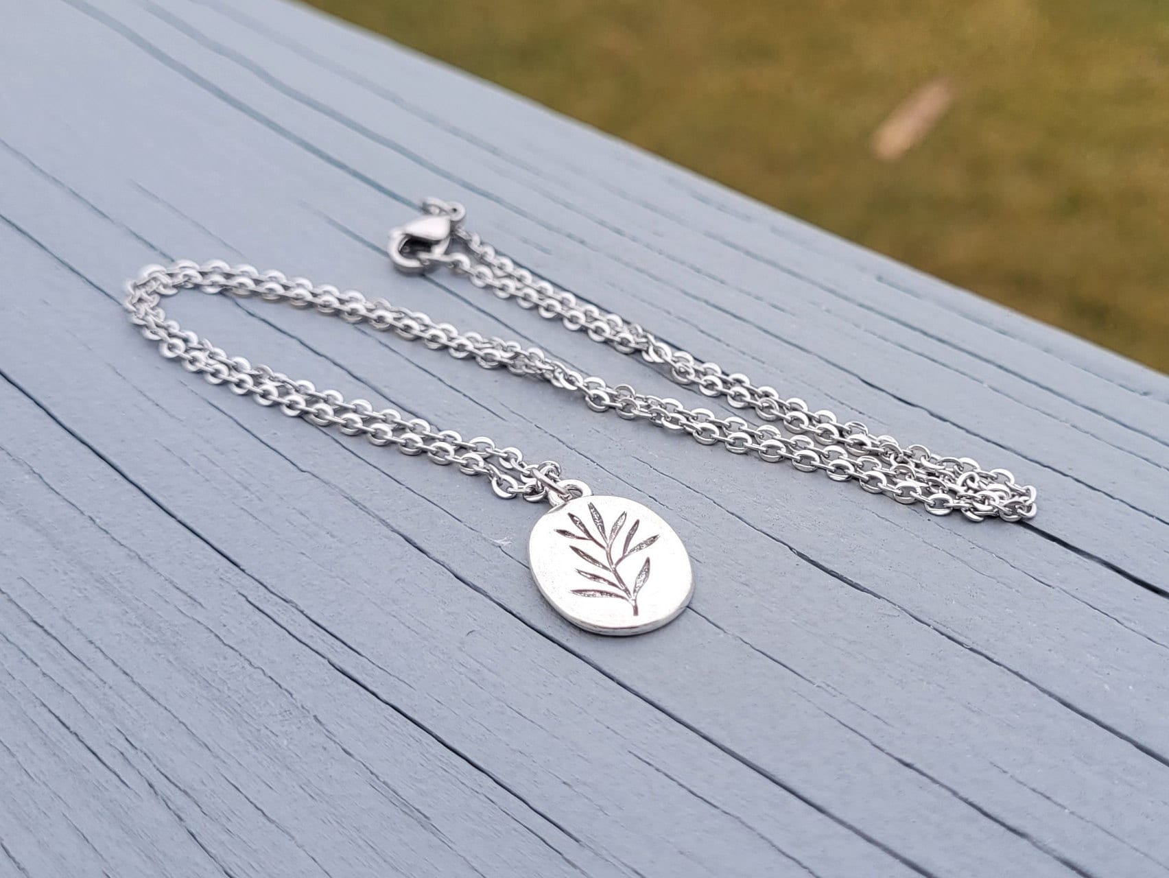 Silver Rosemary Necklace. Gift for Wedding, Bridesmaids