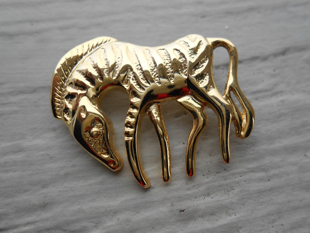 1970年代｜アメリカ｜マザーオブパールゼブラ Vintage Zebra Pin. Mom, Mother's Day, Valentine, Kids Gift. Zoo - Etsy