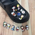 Snoopy Croc Charms Set | Peanuts Shoe Charms | Cartoon Dog Clog Accessories | Cute Snoopy Croc Decorations