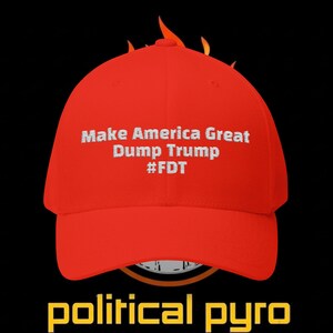 FDT Make America Great Dump Trump Cap | Embroidered Hat Bild 1
