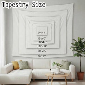I Am Safe It's Only Change" Purple Floral Tapestry, Whimsical Flower Wall Hanging, Botanical Self-Love Decor, Calming Bedroom Office Accent image 6
