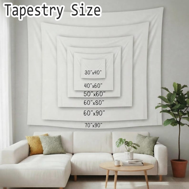 I Am Safe It's Only Change" Purple Floral Tapestry, Whimsical Flower Wall Hanging, Botanical Self-Love Decor, Calming Bedroom Office Accent image 6