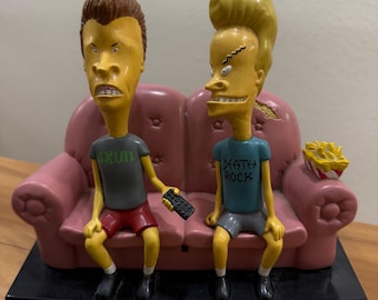 Vintage 1996 MTV Beavis Butthead Couch TV Talker Statue Figure Untested