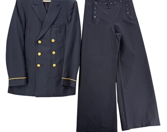 Marynarka z wełny Vintage US Naval Academy Midshipman Service Uniform, rozmiar 38, spodnie 28