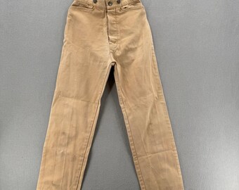 Vintage Wah Maker Canvas Saddle-Seat Western Ranch Reenactment Pants Women 6