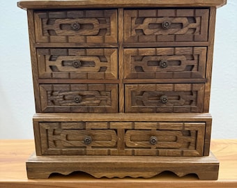 Vintage 70s Music Speak Softly Love Godfather Jewelry Box Chest Valet Organizer