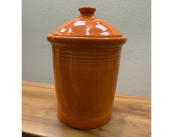 Vintage 70er Jahre Fiestawear Tangerine Poppy Orange Kleine 1 Quart Dose