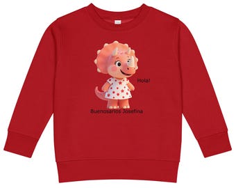 Kinder Sweatshirt mit Rundhalsausschnitt auf Spanisch