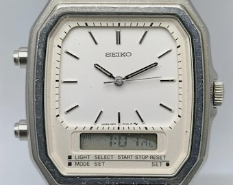 Seiko H601-5070 Ana-Digi Alarm Chrono Quartz Vintage Men’s Watch