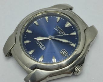 Citizen Eco-Drive Perpetual Calendar Citizen E710-H24105 TA Vintage Watch For Parts