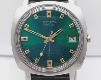 Rare Seiko Emblem Automatic 2409-0030 | Vintage 1970s Green Dial