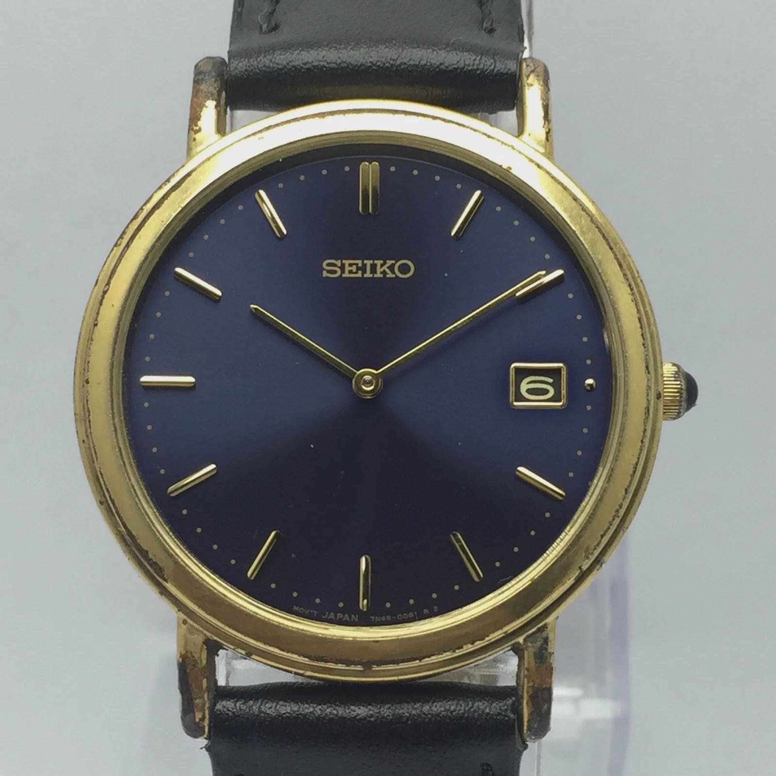 ☆SEIKO TRANSISTOR 掛時計ネイビーTA507 Seiko Quartz 7N49-0050 Blue Dial Vintage Men's Watch - Etsy