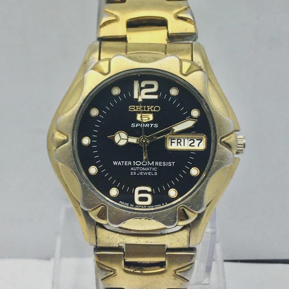 Seiko 5 Sports Automatic 7S36-00M0 Day/date Vintage Men's Watch - Etsy