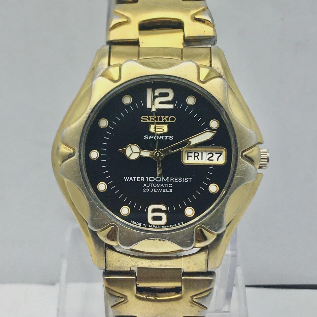 Seiko 5 Sports Automatic 7S36-00M0 Day/date Vintage Men's Watch - Etsy
