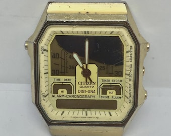 Citizen ST-1037 Chrono 9560-083288 Ana Digi Vintage Men's Watch - Etsy