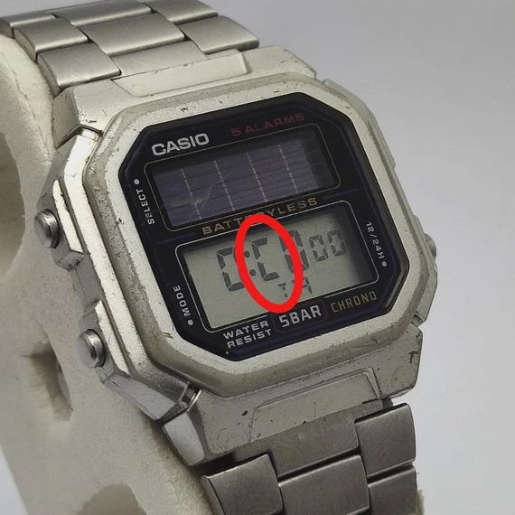 Casio AL-190W Module 3274 Solar Power Digital Vintage Men's Watch Casio AL-190W Module 3274 Solar Power Digital Vintage Men's Watch