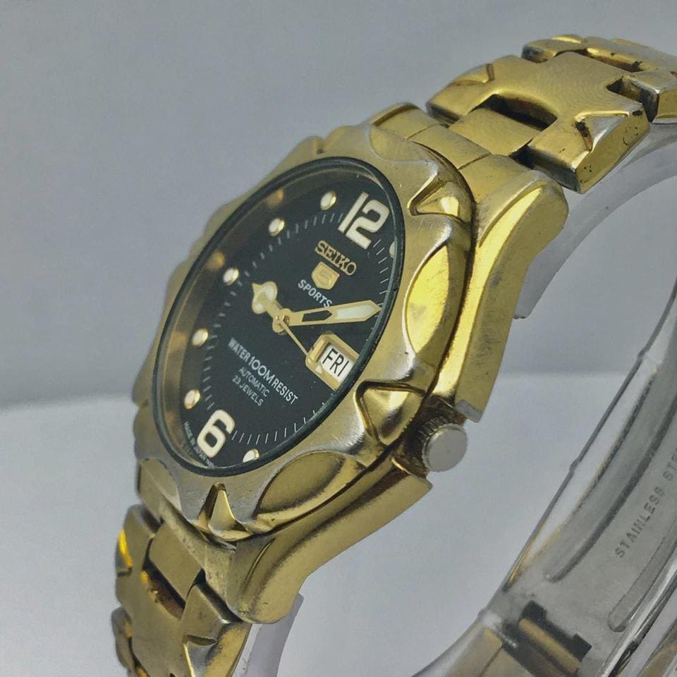 Seiko 5 Sports Automatic 7S36-00M0 Day/date Vintage Men's Watch - Etsy