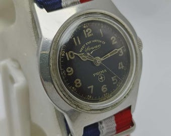 West End Watch Co Sowar Prima D 3195 Manual Winding Military Vintage Watch