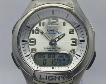 Casio Illuminator 3739 AQ-180W Ana-Digi Vintage Men’s Watch