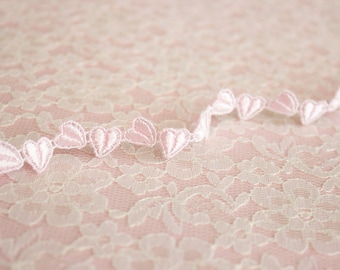 Pink Heart Ribbon Lace Trim Cards Scrapbooking Crafts Wedding Baby Childrens Dress Fashion Gifts Valentines Day