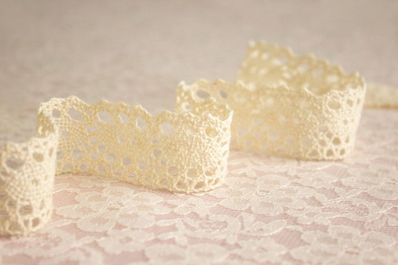 Mandy Natural Cotton Cream Scallop Cluny Lace Trim Scrapbooking One Inch  Wide Lace Hem DIY Shabby Chic Craft Baby Children Dress Clothing - Etsy
