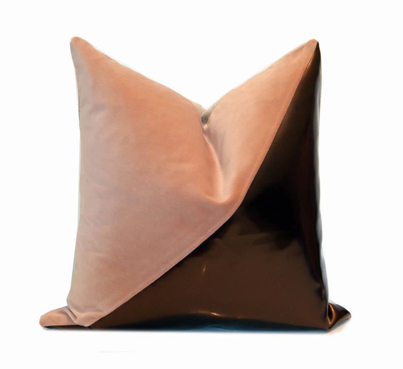 18 Blush PinkBronze Angled Patchwork