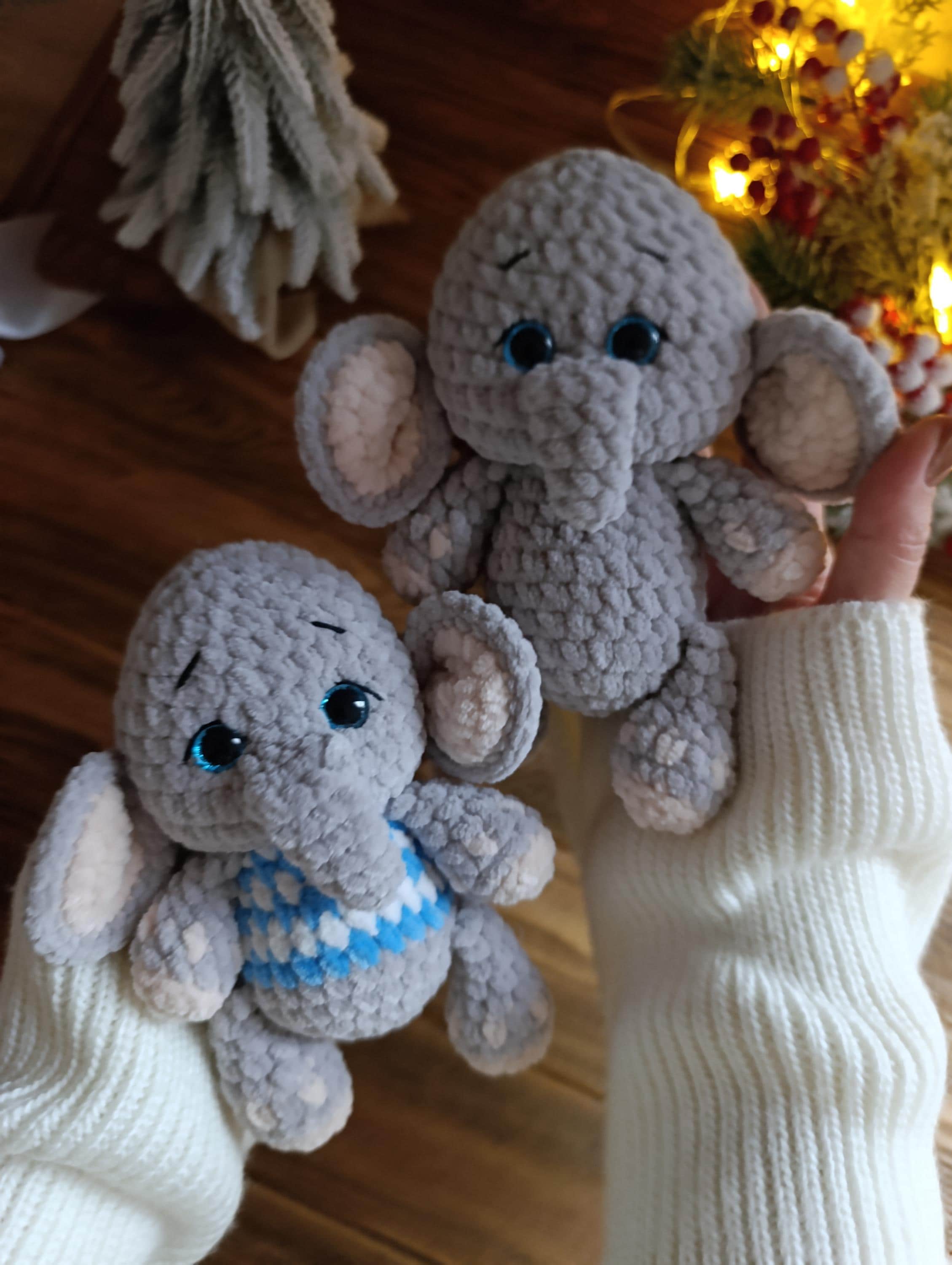 Mini Elephant Crochet Pattern (PDF) | Tiny Amigurumi Elephant - Etsy