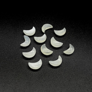 Weiße Mondstein Mond Form Perlen, glatte Mond Form Briolette, 12 MM, Schmuckherstellung Mond Perlen
