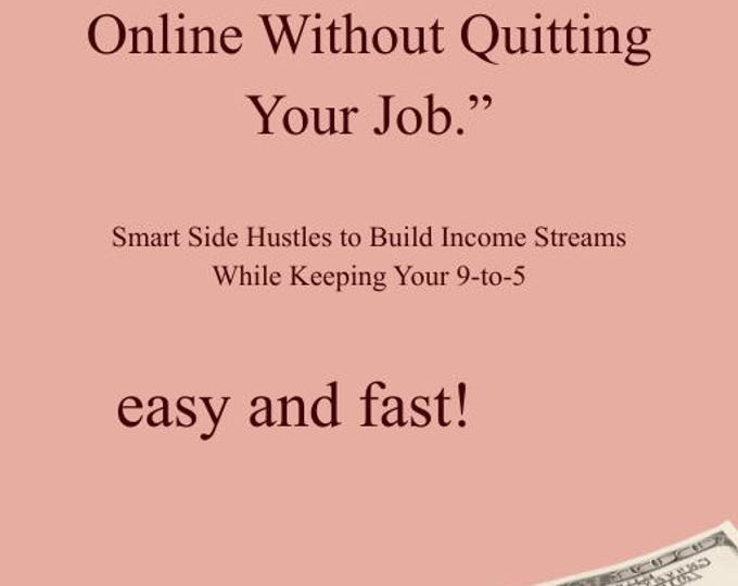 Featured listing image: Side Hustle Ebook | 10 Ways to Make Money Online (Digital Download)