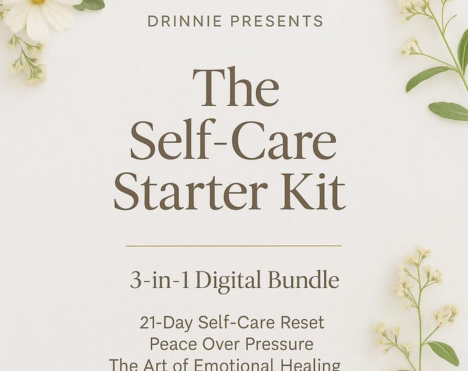 Featured listing image: The Self-Care Starter Kit | 3-in-1 Wellness Bundle | Self Care eBook | Personal Growth Ebook