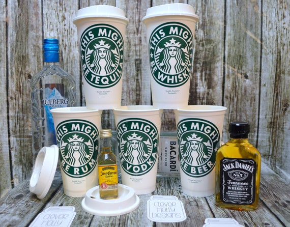 Personalized Starbucks Cup This Might Be Whiskey Reusable Travel Starbucks Cup 16 ozGrande